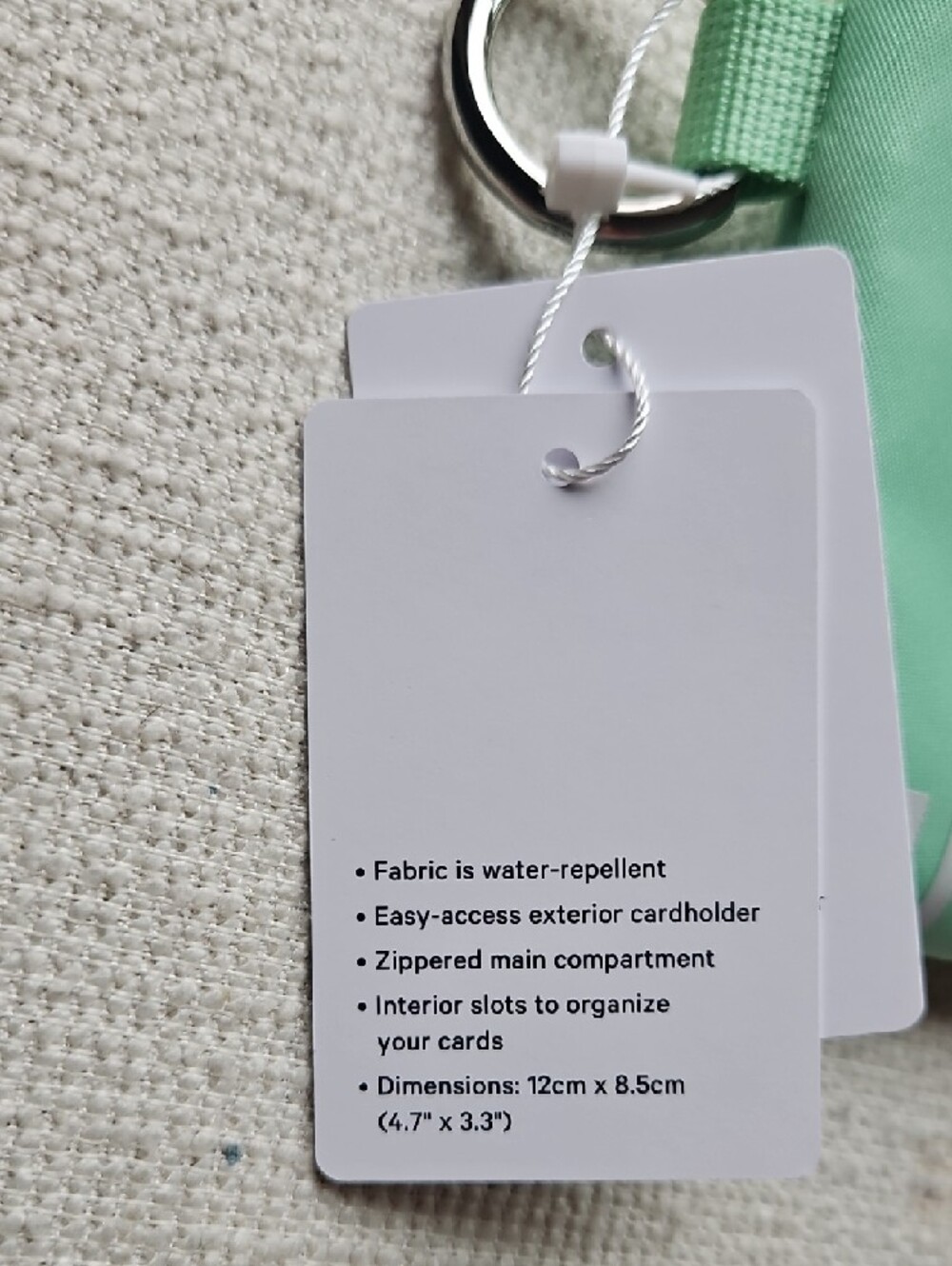 lululemon Mint Green Clippable Card Pouch - Picture 11 of 13